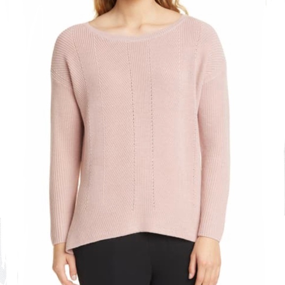 Eileen Fisher Sweaters - Eileen Fisher Bateau Neck Merino Wool Sweater